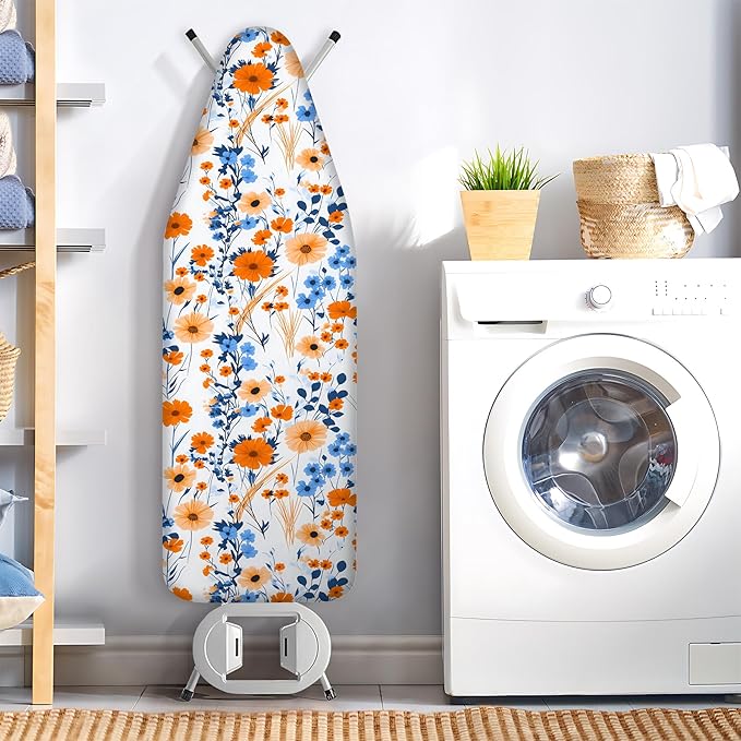 Floral Ironing Board Cover, Standard Size Cotton Iron Board Covers - Image 7