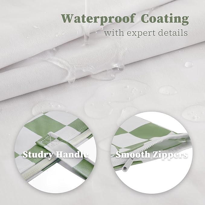 Checkered 2 Pcs Large Travel Laundry Bags - Image 7