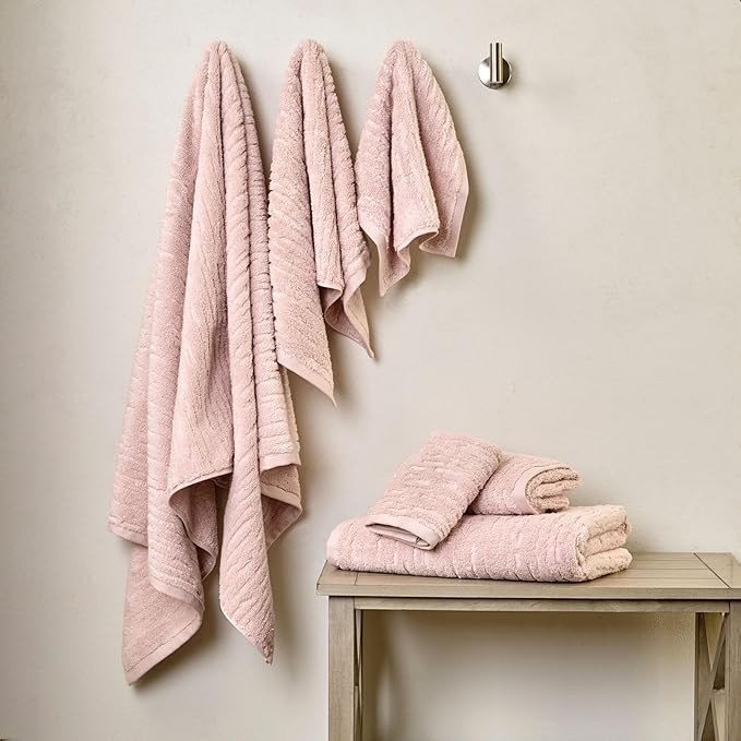 SKL Home CloudSoft 100% Cotton Luxury 6-Piece Towel Set, 600 GSM, Ultra Plush & - Image 3