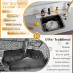 U Shape Sink Draining Mat Behind Faucet, Super Absorbent Diatomite Fast Drying - Image 7