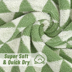 Jacquotha Hand Towels Green, 4-Piece Cotton Terry Kitchen Towels, Bathroom - Image 7