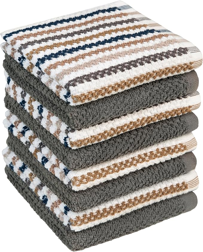 Bumble Premium Dish Cloths Towel 12"x12" | 100% Natural Ring Spun Cotton Tea by BumbleTowels