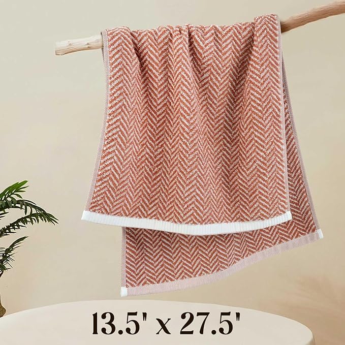 Cleanbear Coral Hand Towels for Bathroom - Image 7