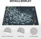 Japanese Fish Dish Drying Mat 18x24 Inch, Microfiber Absorbent Fast Dry Mat - Image 3