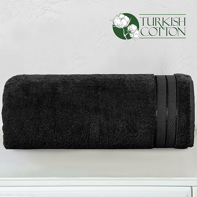 Elegant Comfort Three Line Popcorn Extra Large Luxury Bath Towel - Image 3