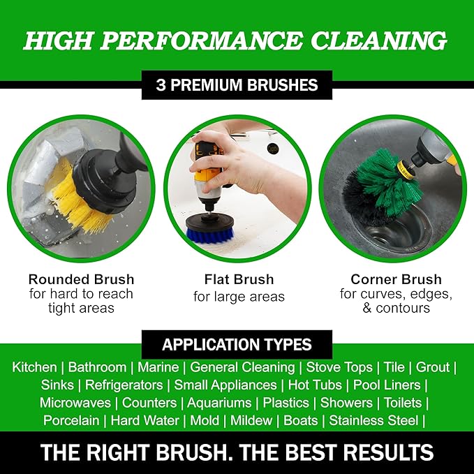 Drillbrush Medium Drill Brush Attachments - Image 6