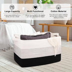 OIAHOMY Extra Large Blanket Basket, 95L Cotton Rope Woven Laundry Basket - Image 5