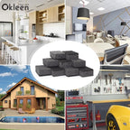 Black Scrub Sponges. Made in Europe. 9 Pack, 4.3x2.8x1.4 inches. Heavy Duty and - Image 5