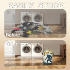 Big Foot Laundry Hamper, Retro Forest Collapsible Laundry Baskets, Waterproof - Image 7