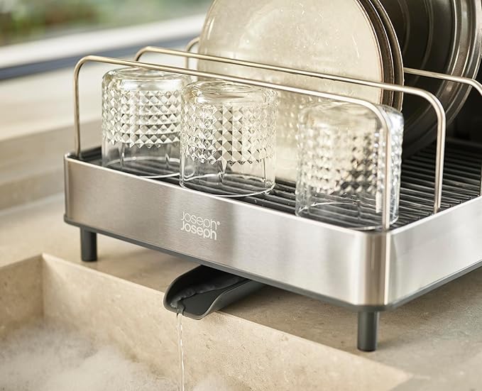 Joseph Joseph Extend Max Steel Expanding Dish Drying Rack, high Capacity - Image 6