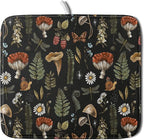 Mushroom Fern Leaves Berry Dish Drying Pad 16 x 18 Inch by APORTT