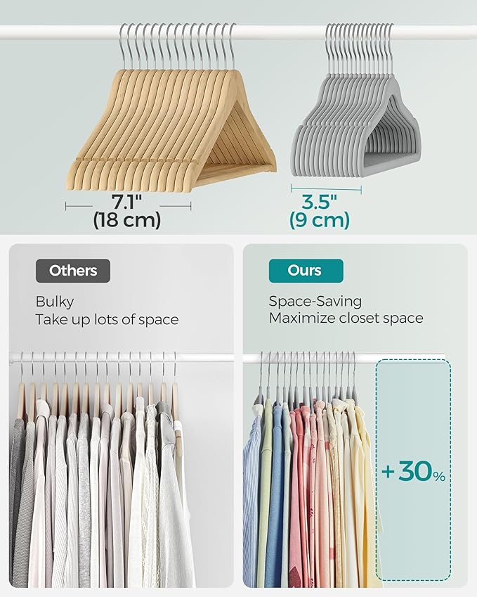 SONGMICS Baby Kids Hangers 30 Pack - Image 4