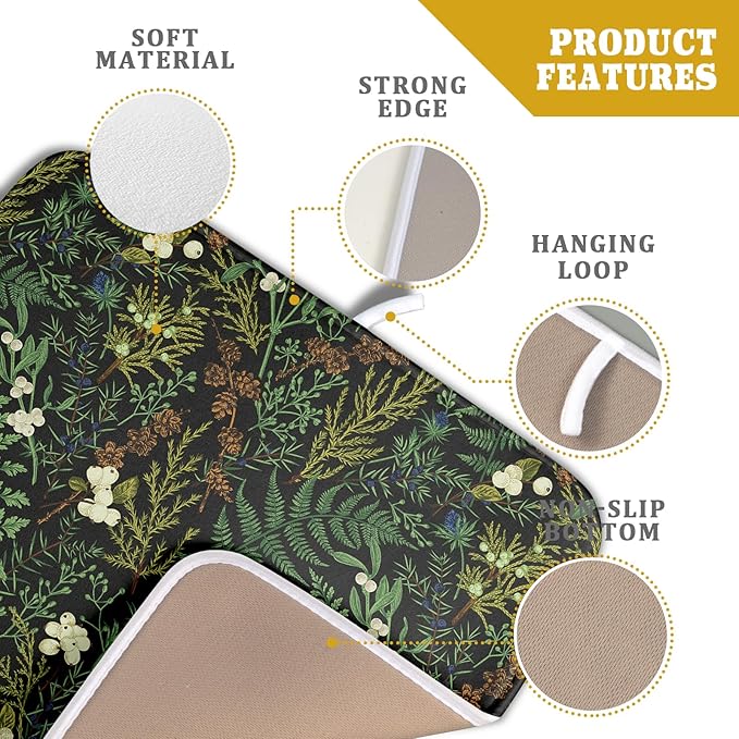 Black Sage Green Plant Dish Drying Pad 16 x 18 Inch - Image 4