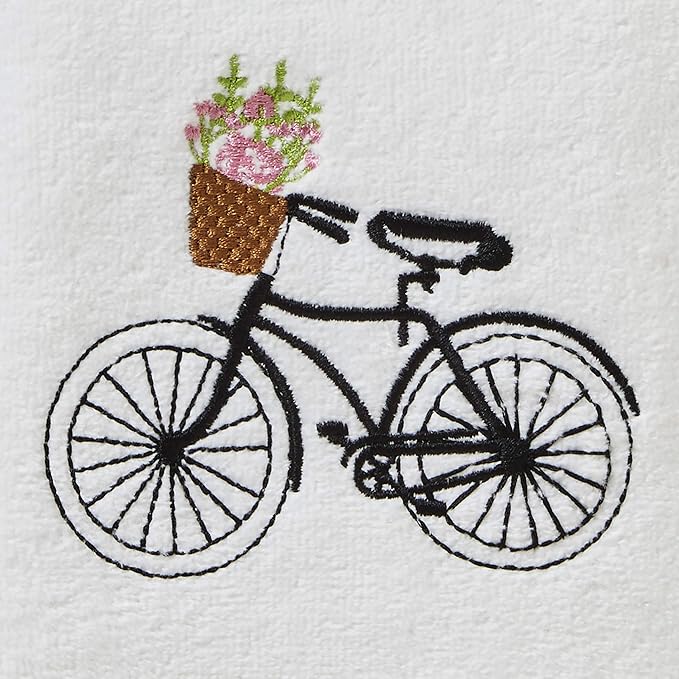 SKL Home by Saturday Knight Ltd. Flower Basket Bike Hand Towel - Image 2