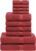 Superior Egyptian Cotton Solid Towel Set, Washcloths 13” x 13”, Hand Towels 20” by SUPERIOR
