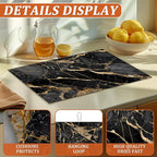 Black Grey Gold Marbling Dish Drying Mat - Image 3