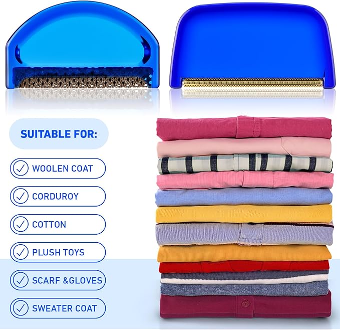 Boao 20 Pieces Sweater Combs to Remove Pilling Sweater Defuzzer Multi-Fabric - Image 7