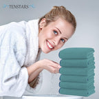 TENSTARS Silk Hemming Hand Towels - Image 4