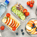 VERONES 10 Pack Glass Meal Prep Containers, Airtight Glass Lunch Containers - Image 7