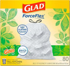 Glad ForceFlex Tall Kitchen Drawstring Trash Bags, 13 Gal, Gain Original - Image 10