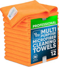 MW PRO Microfiber Cleaning Cloths Orange by MicrofiberWholesale