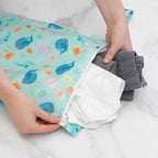 Bumkins Waterproof Wet Bag for Baby, Swim Suit, Cloth Diapers, Pump Parts - Image 7