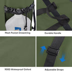 BALEINE 2PK 120L Laundry Bag Backpack, 900D Oxford Fabric Large Travel Laundry - Image 5