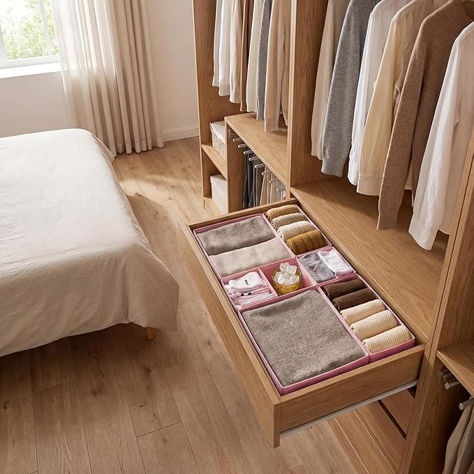 GRANNY SAYS Drawer Organizer Clothes, 12 Pack Dresser Organizer Bins - Image 6