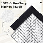 Homaxy Premium Cotton Kitchen Towels 16"x 28", Large Natural Ring Spun 390 GSM - Image 2