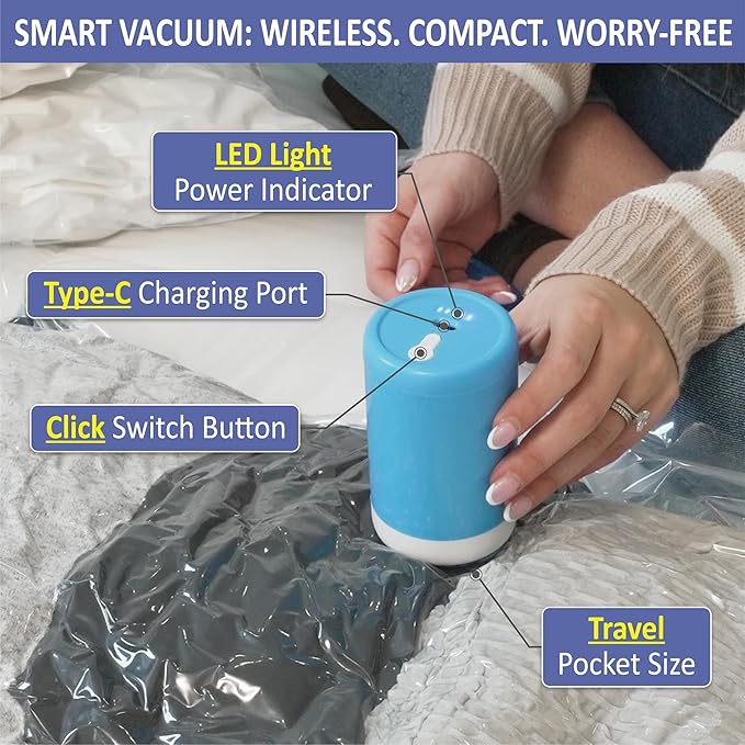 Cozy Essential Travel Vacuum Storage Bags - Image 5