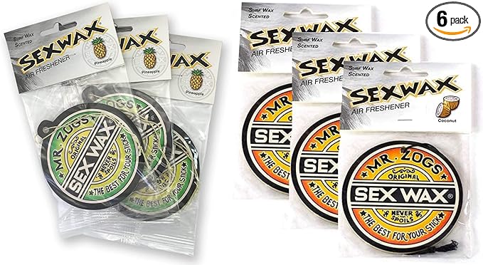 Sex Wax Air Fresheners 6-Pack by Unknown