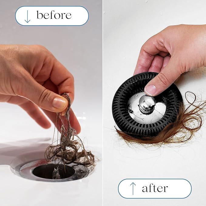 Hair Catcher for Shower Drain & Bathtub – TubRing Pop-Up Drain Protector & - Image 5