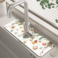 Christmas Star Balls Bells Kitchen Sink Splash Guard Mat Absorbent Fast Drying by Unknown