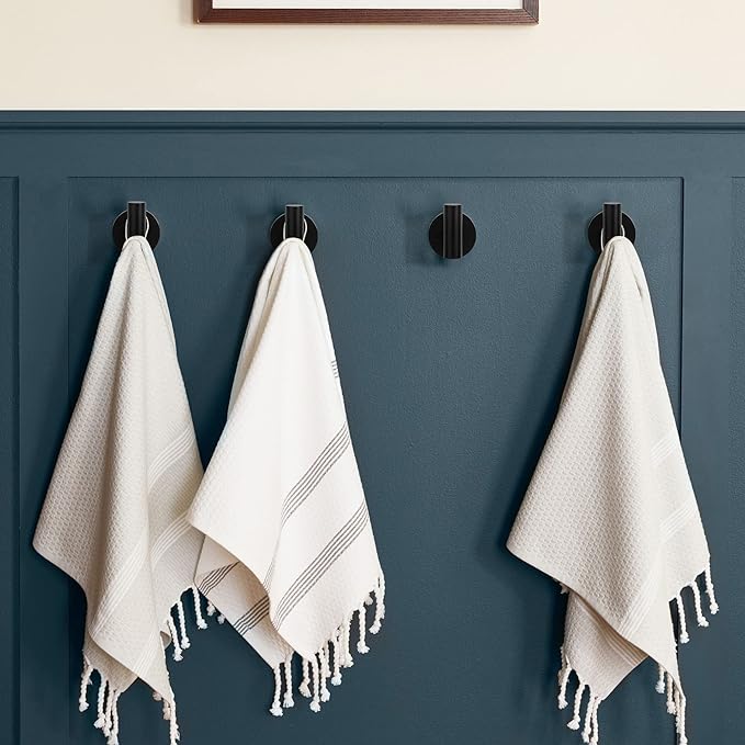 TUNNY 3 Pack Round Bathroom Towel Hooks - Image 4