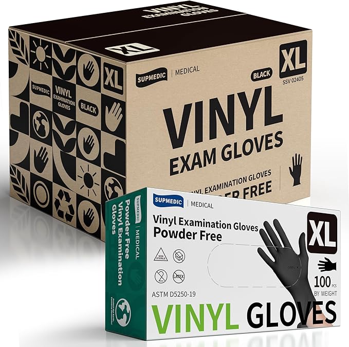 Vinyl Disposable Exam Gloves by Supmedic