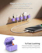 MRGLAS 10-Pack Magnetic Cable Management Cord Organizer, Cable Holder Clips - Image 2