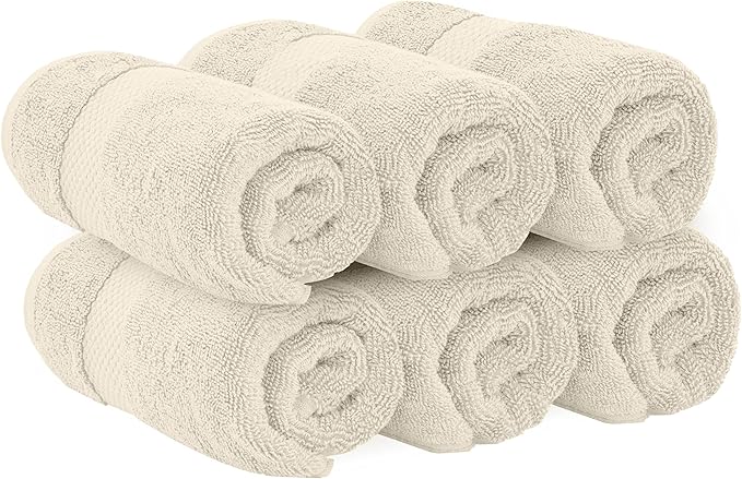 White Classic Luxury Ivory Hand Towels - Image 3