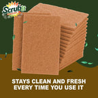 SCRUBIT 100 Pack Natural Scouring Pads - Image 6