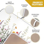 Giwawa Flower Herbs Dish Drying Mat Botanical Plant Dishes Drainer Mat 16x18 - Image 4