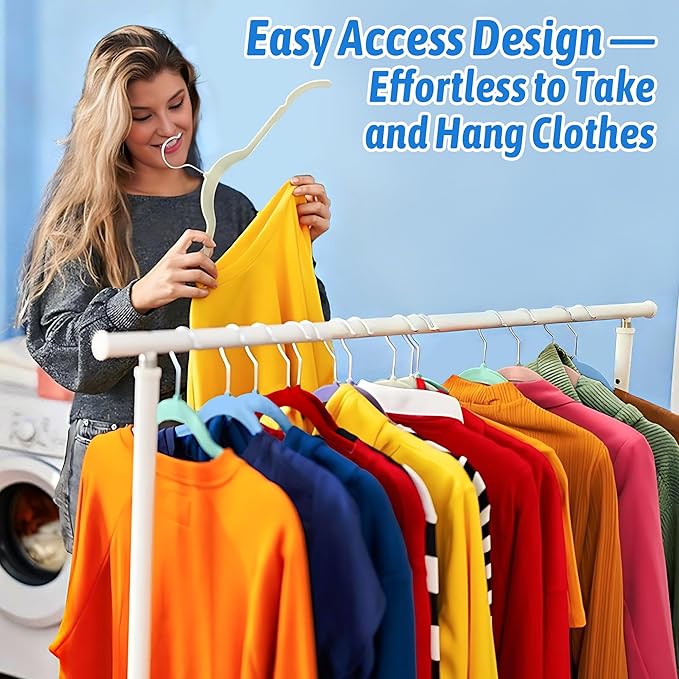 30 Pack Velvet Hangers Multicolor Set – Non-Slip Slim Flocked Clothes Hangers - Image 7