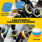 Holikme 22Pack Drill Brush Attachments Set, Scrub Pads & Sponge, Buffing Pads - Image 4
