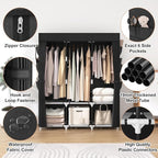 VTRIN Portable Closet for Hanging Clothes 52 Inch Wide Portable Wardrobe Closet - Image 4