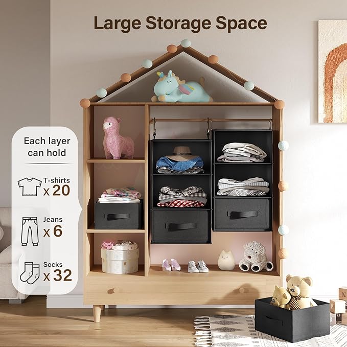 Pipishell 6-Shelf Hanging Closet Organizer - Image 7