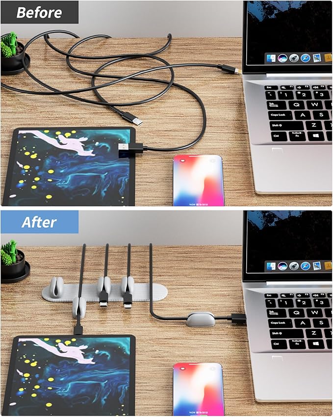 5-Pack Magnetic Cable Clips Cord Organizer - Image 3