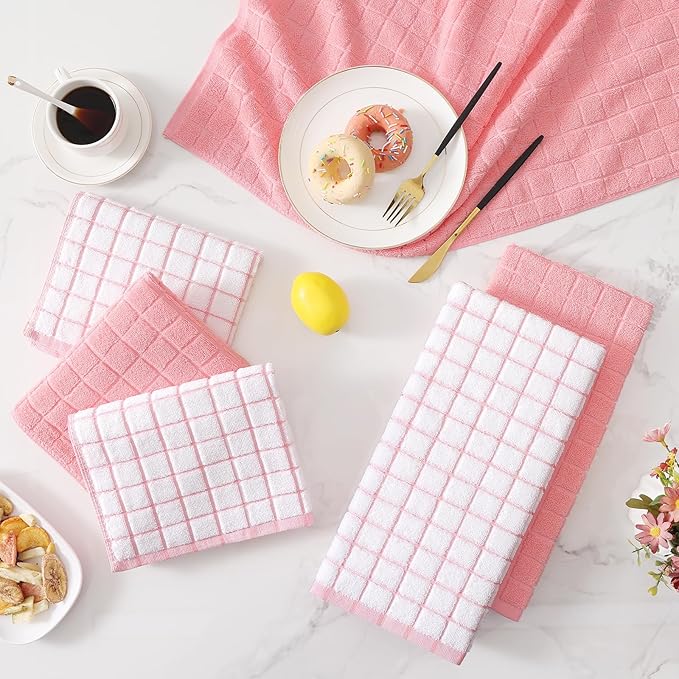 Homaxy Premium Cotton Kitchen Towels 16"x 28", Large Natural Ring Spun 390 GSM - Image 9