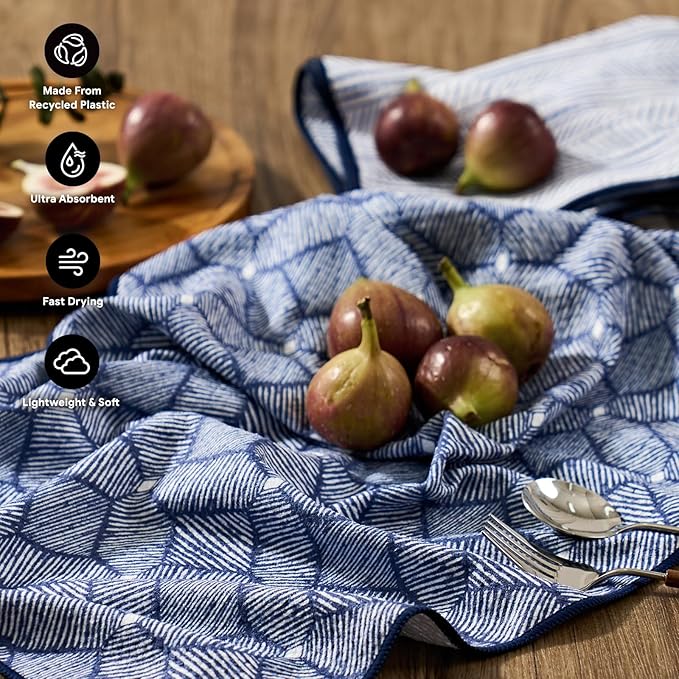 RECYCO Waffle Kitchen Towel Set of 2 - Image 2
