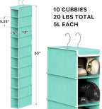 Simple Houseware 10 Shelves Hanging Shoes Organizer Holder - Image 3