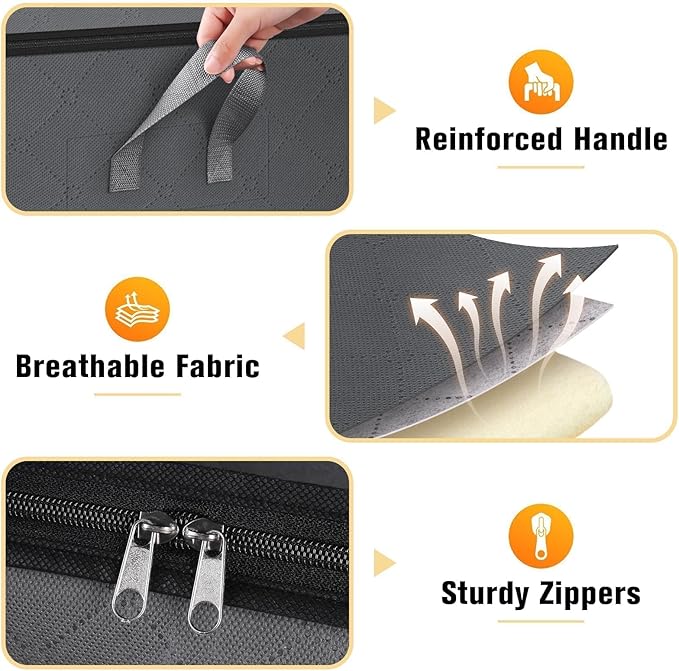 Clothes Storage Bags, 80L Large Capacity Containers - Image 3