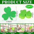 Tioncy 12 Pack St. Patrick's Day Kitchen Sponges Bulk Dual Sided Scrubber - Image 2