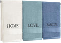 3 Pcs Home Love Family Decorative Hand Towels by FuWeave
